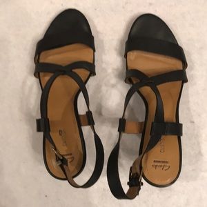 Clarks Cushion High Heel Sandals